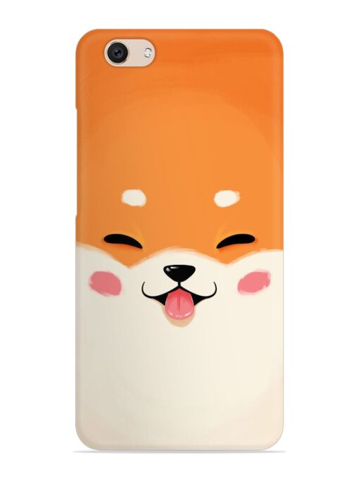 Cute Dog Face Vector Snap Case for Vivo V5 Plus Zapvi