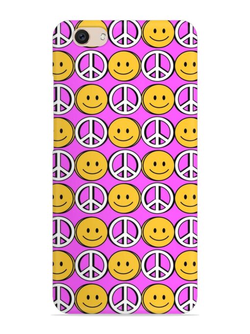 Smiley Face Peace Snap Case for Vivo V5 Plus Zapvi