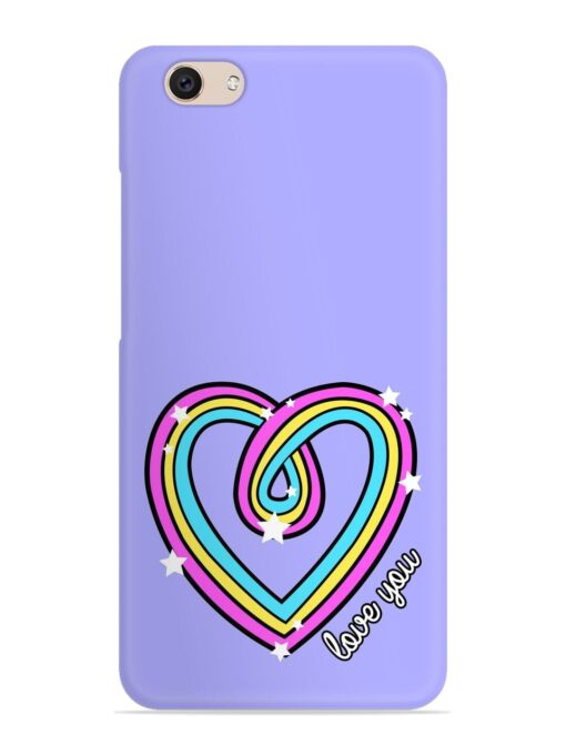 Colorful Rainbow Heart Snap Case for Vivo V5S Zapvi