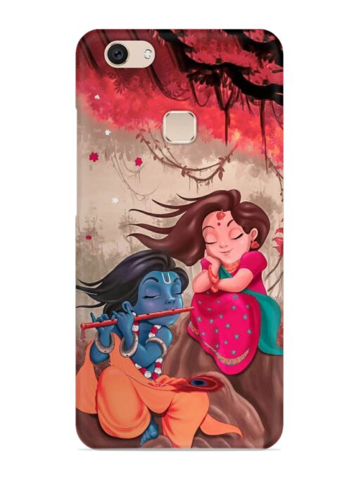 Radhe Krishna Water Art Snap Case for Vivo V7 Zapvi