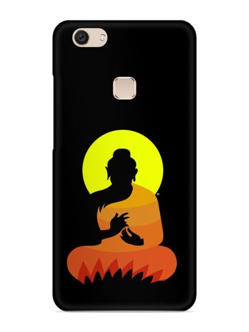 Buddha Art Black Snap Case for Vivo V7 Zapvi