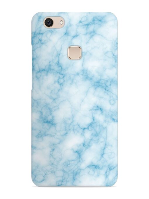 Blue White Natural Marble Snap Case for Vivo V7 Zapvi