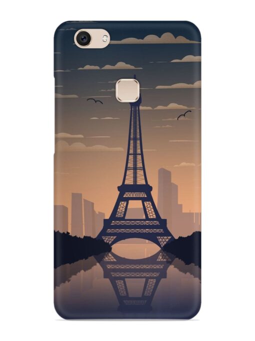 France Paris Eiffel Tower Gradient Snap Case for Vivo V7 Zapvi