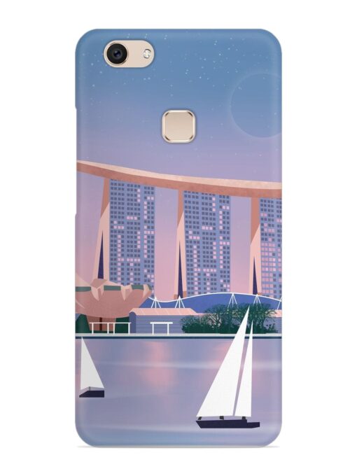 Singapore Scenery Architecture Snap Case for Vivo V7 Zapvi