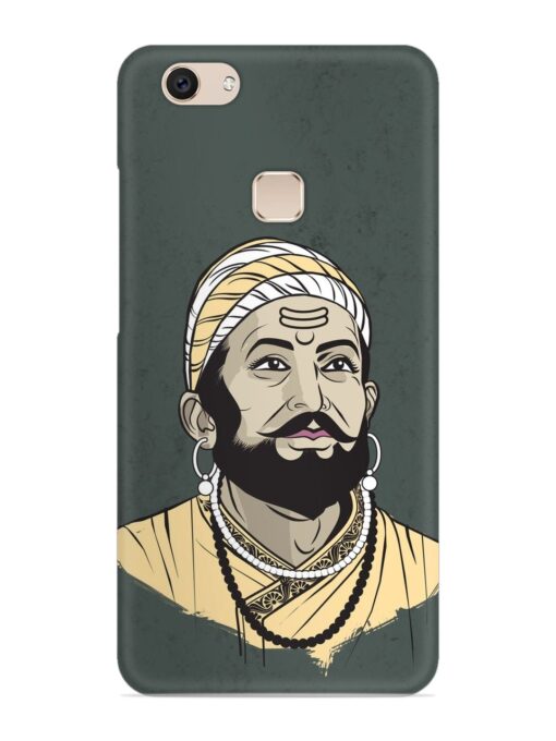 Shivaji Maharaj Vector Art Snap Case for Vivo V7 Zapvi