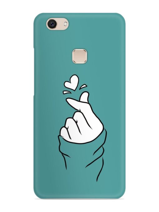 Korean Heart Sign Art Snap Case for Vivo V7 Zapvi