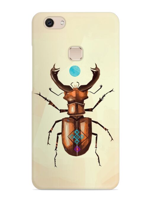 Stag Beetle Vector Snap Case for Vivo V7 Zapvi