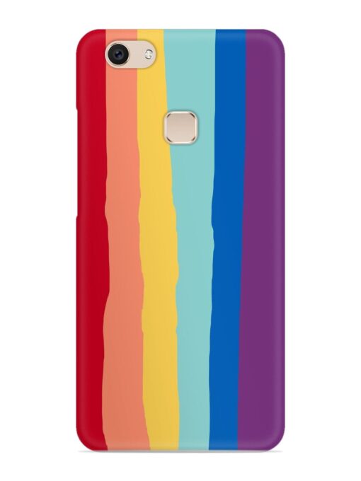 Rainbow Genuine Liquid Snap Case for Vivo V7 Zapvi