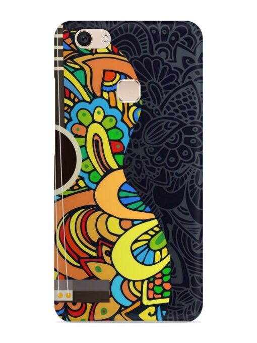 Guitar Vector Art Snap Case for Vivo V7 Zapvi