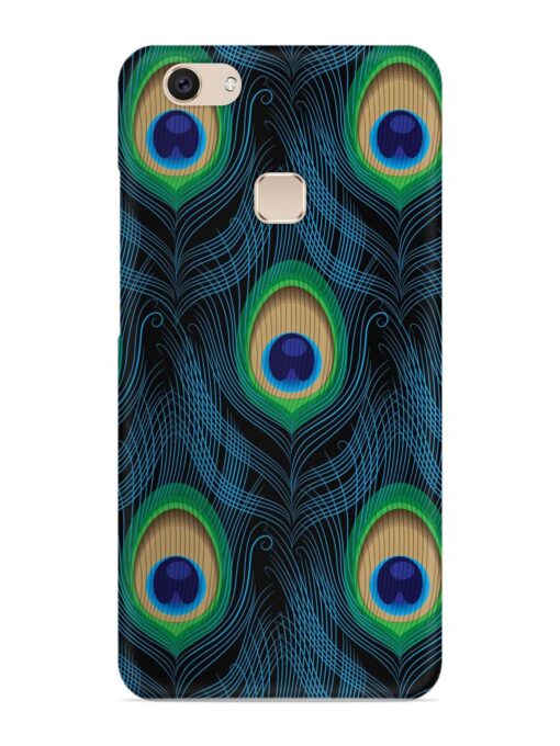 Seamless Pattern Peacock Snap Case for Vivo V7 Zapvi