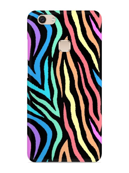 Colorful Abstract Zebra Snap Case for Vivo V7 Zapvi