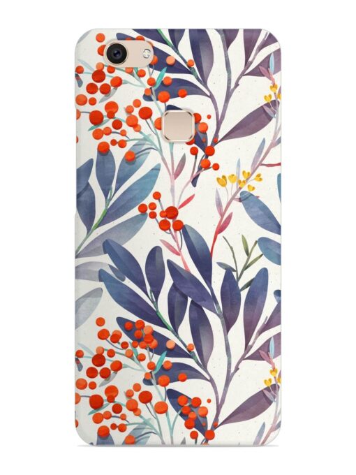 Seamless Floral Pattern Snap Case for Vivo V7 Zapvi