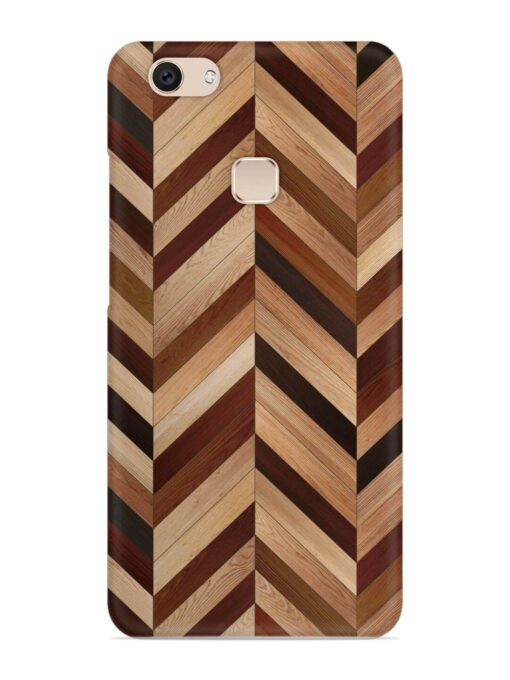 Seamless Wood Parquet Snap Case for Vivo V7 Zapvi