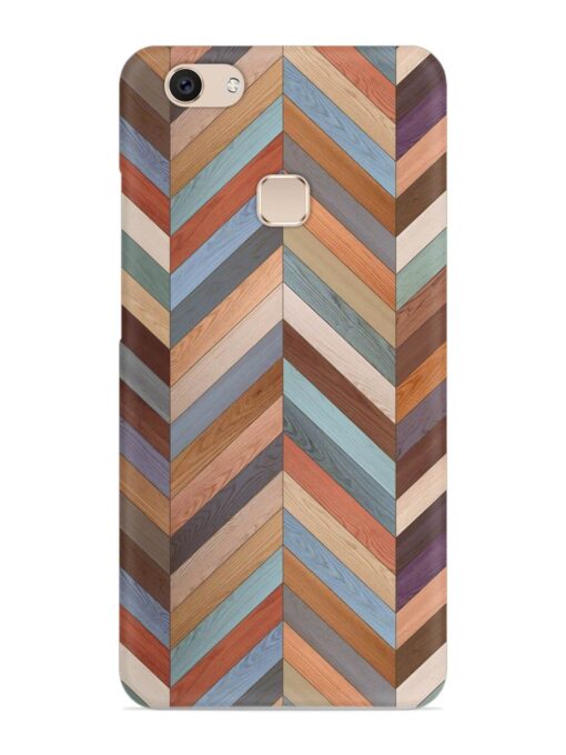 Seamless Wood Parquet Snap Case for Vivo V7 Zapvi