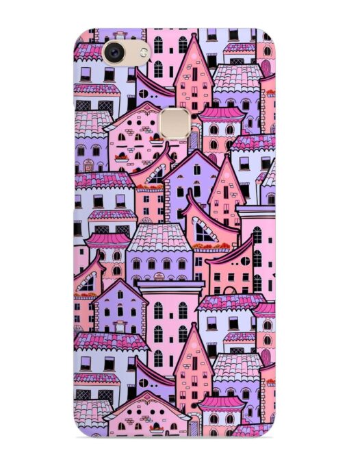 Seamless Pattern Houses Snap Case for Vivo V7 Zapvi