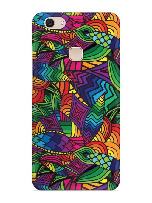 Abstract Multicolor Seamless Snap Case for Vivo V7 Zapvi