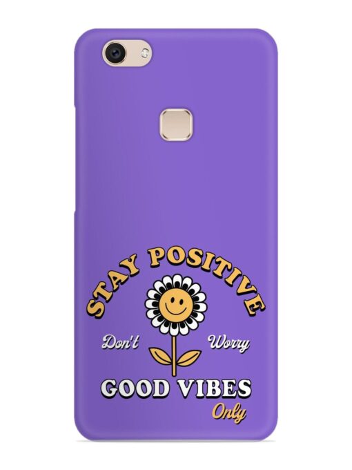 Retro Positive Flower Snap Case for Vivo V7 Zapvi