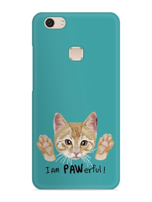 Typography Slogan Cat Snap Case for Vivo V7 Zapvi