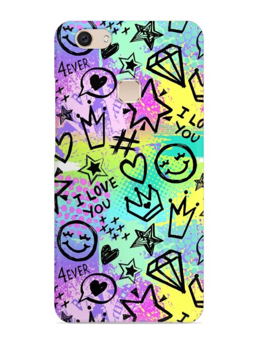 Bright Seamless Pattern Snap Case for Vivo V7 Zapvi