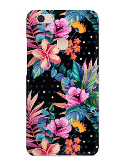 Seamless Floral Pattern Snap Case for Vivo V7 Zapvi