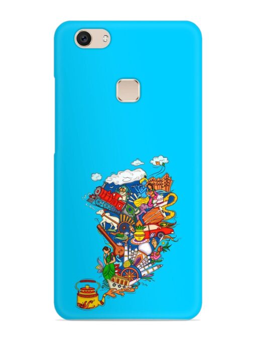 Vector Design Indian Snap Case for Vivo V7 Zapvi