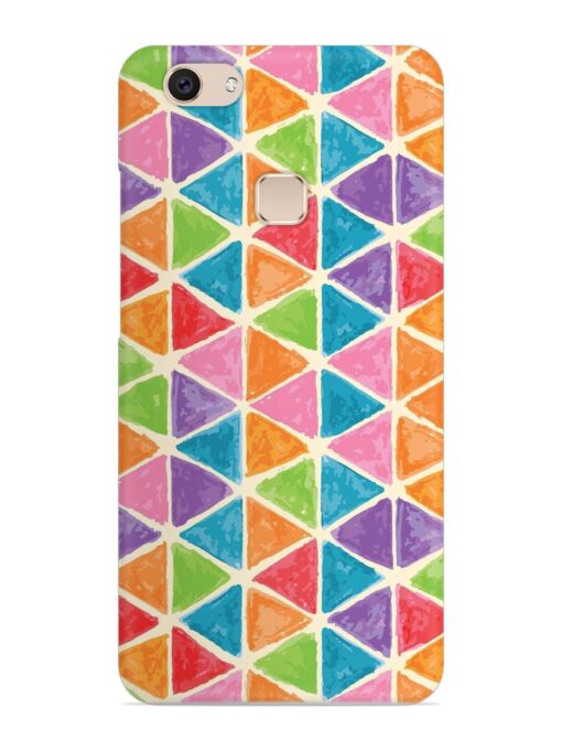 Seamless Colorful Isometric Snap Case for Vivo V7 Zapvi