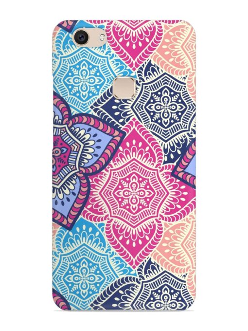 Ethnic Floral Seamless Snap Case for Vivo V7 Zapvi