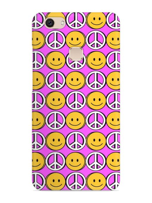 Smiley Face Peace Snap Case for Vivo V7 Zapvi