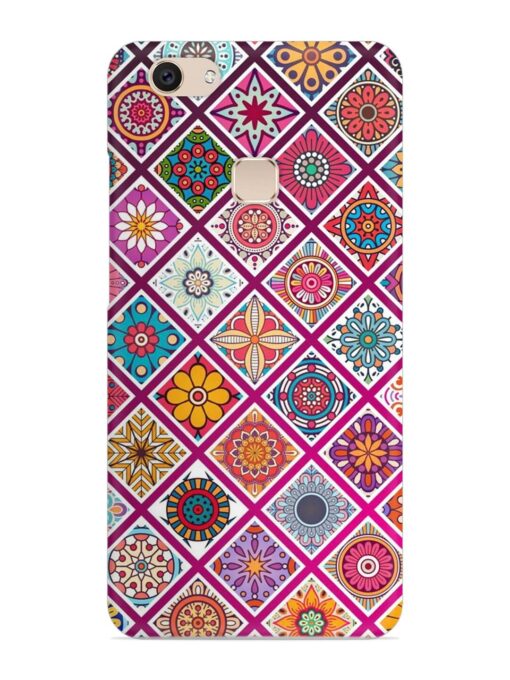 Seamless Tile Pattern Snap Case for Vivo V7 Zapvi