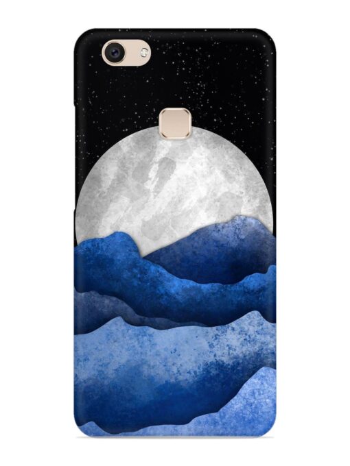 Full Moon Mountain Vector Snap Case for Vivo V7 Zapvi