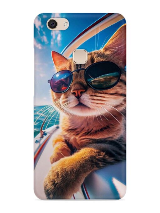 Cat In Style Snap Case for Vivo V7 Zapvi