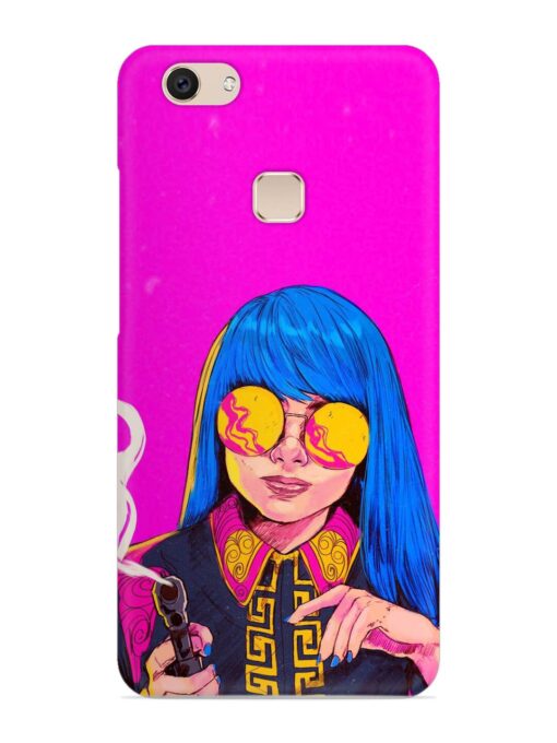 Aesthetic Anime Girl Snap Case for Vivo V7 Zapvi