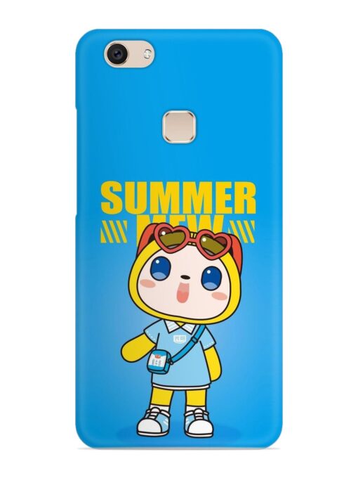 Summer Mew Cartoon Snap Case for Vivo V7 Zapvi