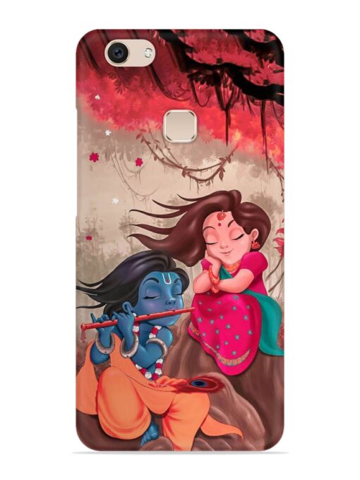 Radhe Krishna Water Art Snap Case for Vivo V7 Plus Zapvi