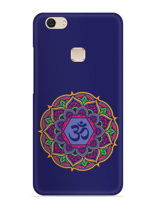 Om Mandala Art Blue Snap Case for Vivo V7 Plus Zapvi