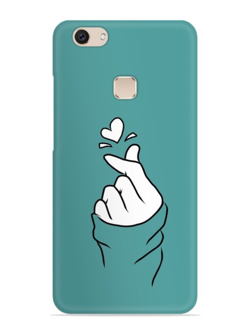 Korean Heart Sign Art Snap Case for Vivo V7 Plus Zapvi