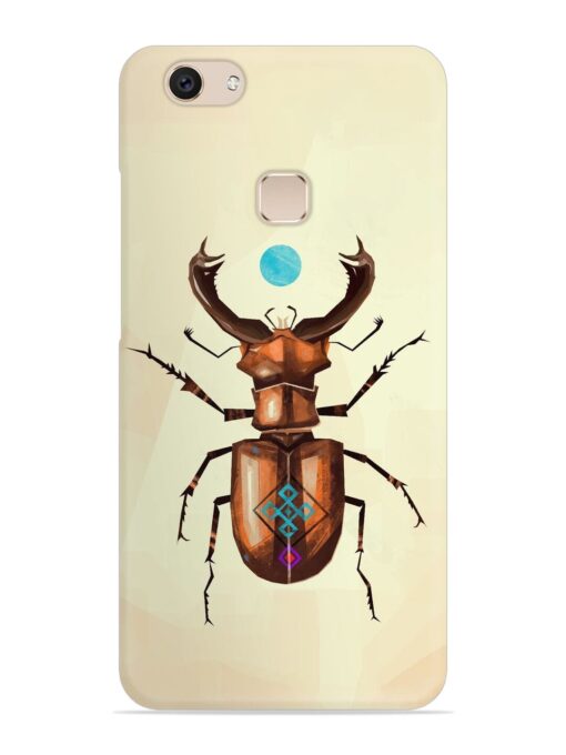 Stag Beetle Vector Snap Case for Vivo V7 Plus Zapvi