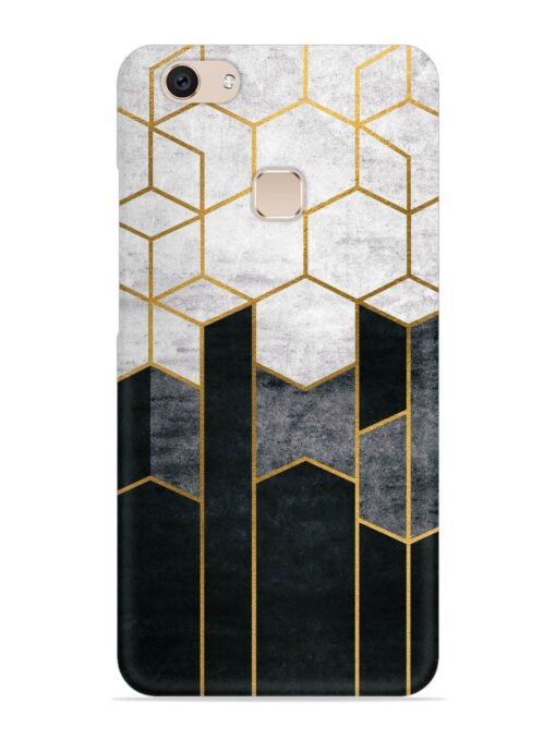 Cube Marble Art Snap Case for Vivo V7 Plus Zapvi