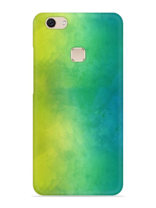 Yellow Green Gradient Snap Case for Vivo V7 Plus Zapvi