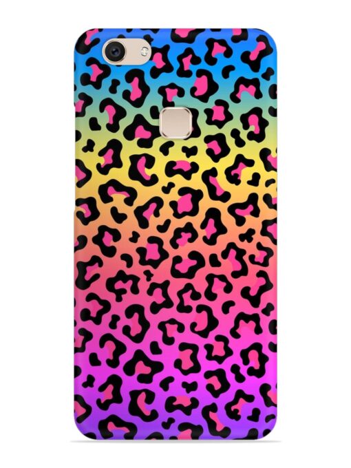 Neon Rainbow Colored Snap Case for Vivo V7 Plus Zapvi