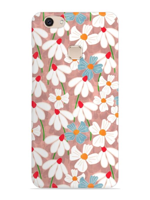 Abstract Petal Flowers Snap Case for Vivo V7 Plus Zapvi