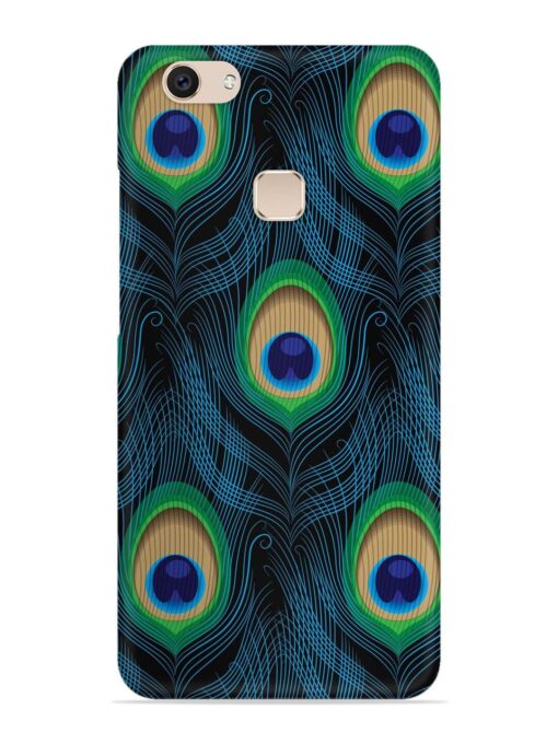 Seamless Pattern Peacock Snap Case for Vivo V7 Plus Zapvi