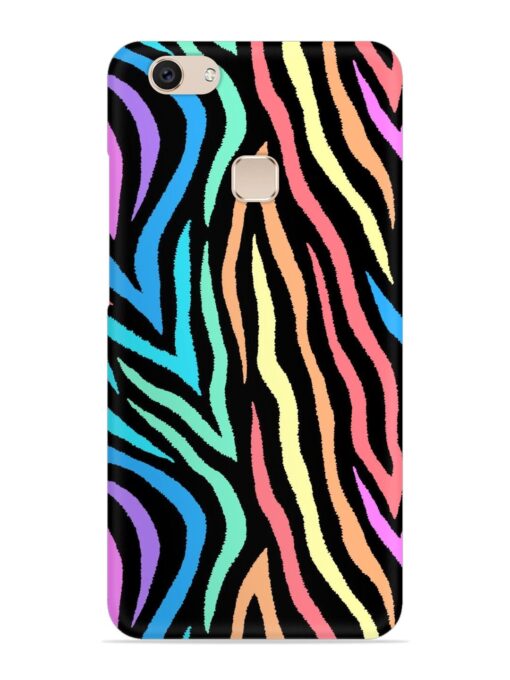 Colorful Abstract Zebra Snap Case for Vivo V7 Plus Zapvi