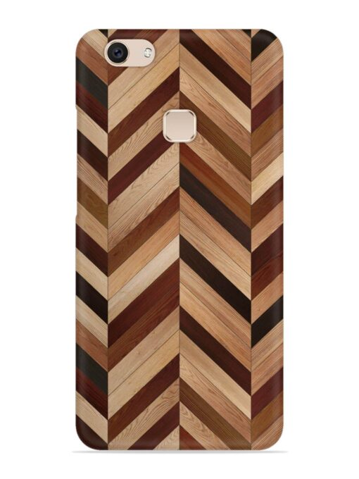 Seamless Wood Parquet Snap Case for Vivo V7 Plus Zapvi