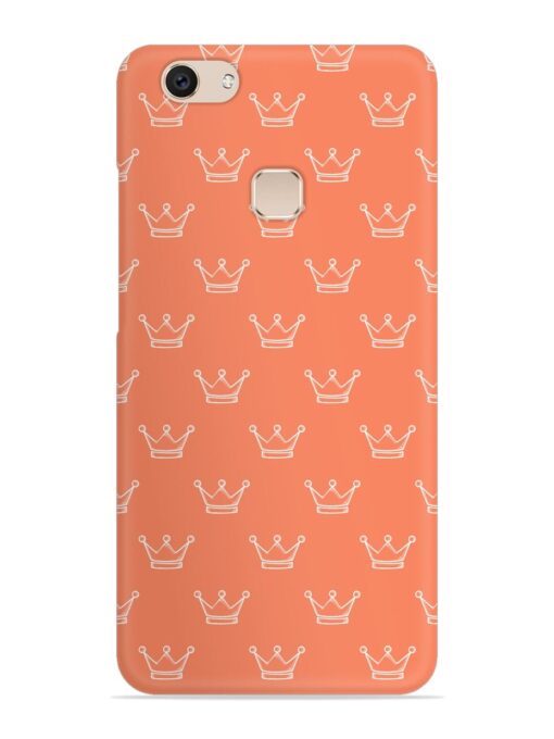 Hand Drawn Crown Snap Case for Vivo V7 Plus Zapvi