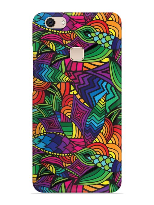 Abstract Multicolor Seamless Snap Case for Vivo V7 Plus Zapvi