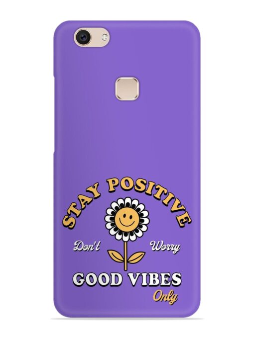 Retro Positive Flower Snap Case for Vivo V7 Plus Zapvi