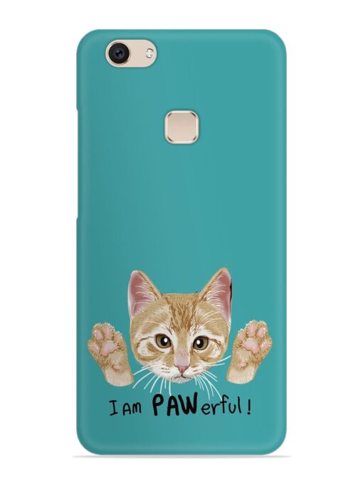 Typography Slogan Cat Snap Case for Vivo V7 Plus Zapvi