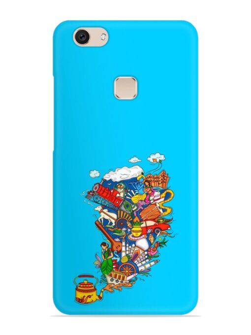 Vector Design Indian Snap Case for Vivo V7 Plus Zapvi