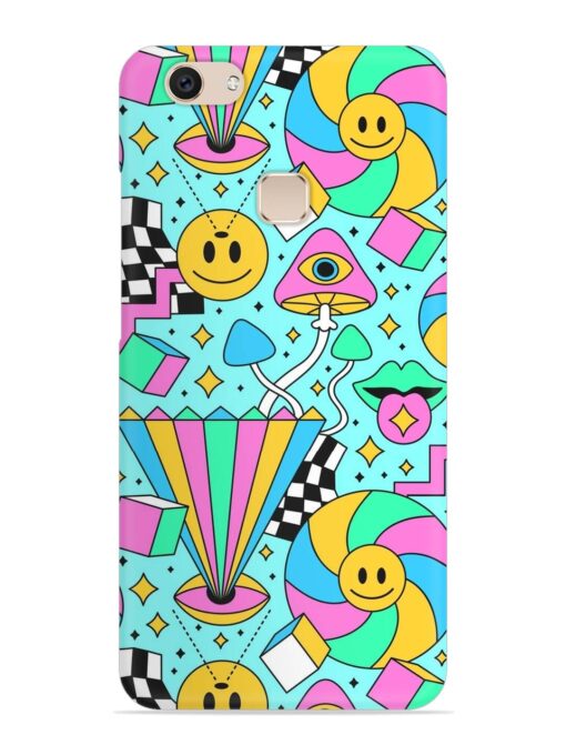 Trippy Rainbow 60S Snap Case for Vivo V7 Plus Zapvi